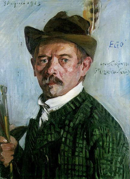 Lovis Corinth Selbstportrat mit Tiroler Hut